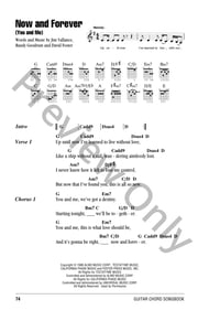 Now and Forever (You and Me) Guitar and Fretted sheet music cover